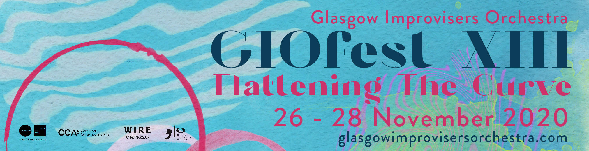 The Glasgow Improvisers Orchestra present GIOfest XIII: 26-28 November 2020. Streamed across the internet for free.